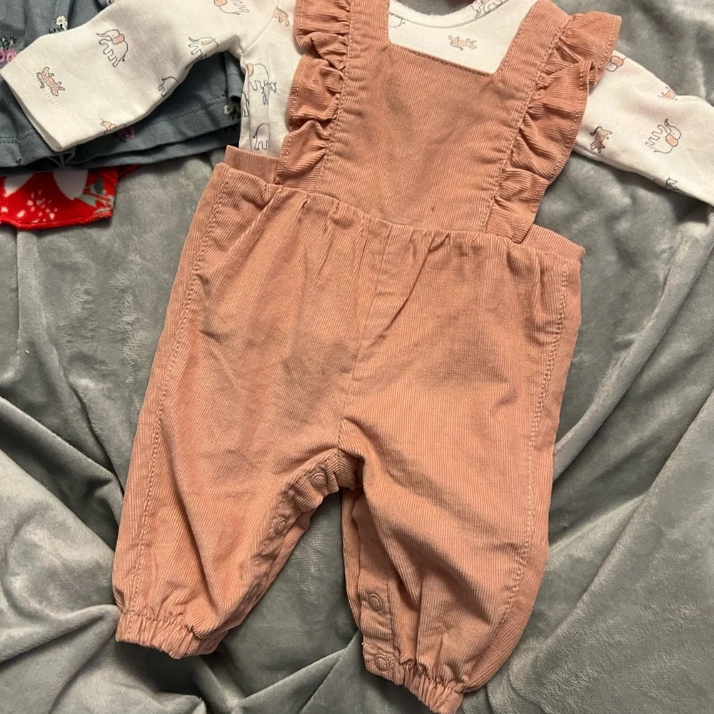 6pc NWOT newborn baby girl carters clothing lot - Picture 8 of 10